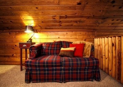 rustic hideaway cabins interior